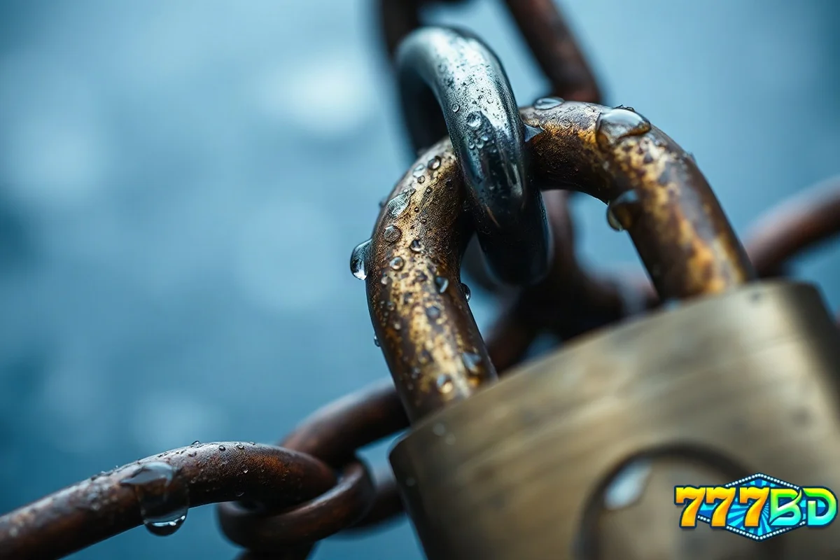 নিরাপত্তা ও এনক্রিপশনের প্রতীক হিসেবে ইস্পাতের তালা